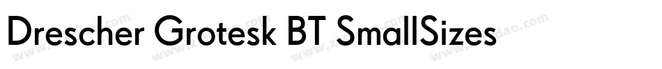 Drescher Grotesk BT SmallSizes字体转换